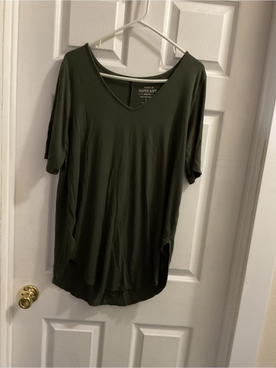 torrid Tops - torrid Olive V-Neck Super Soft Tunic Top